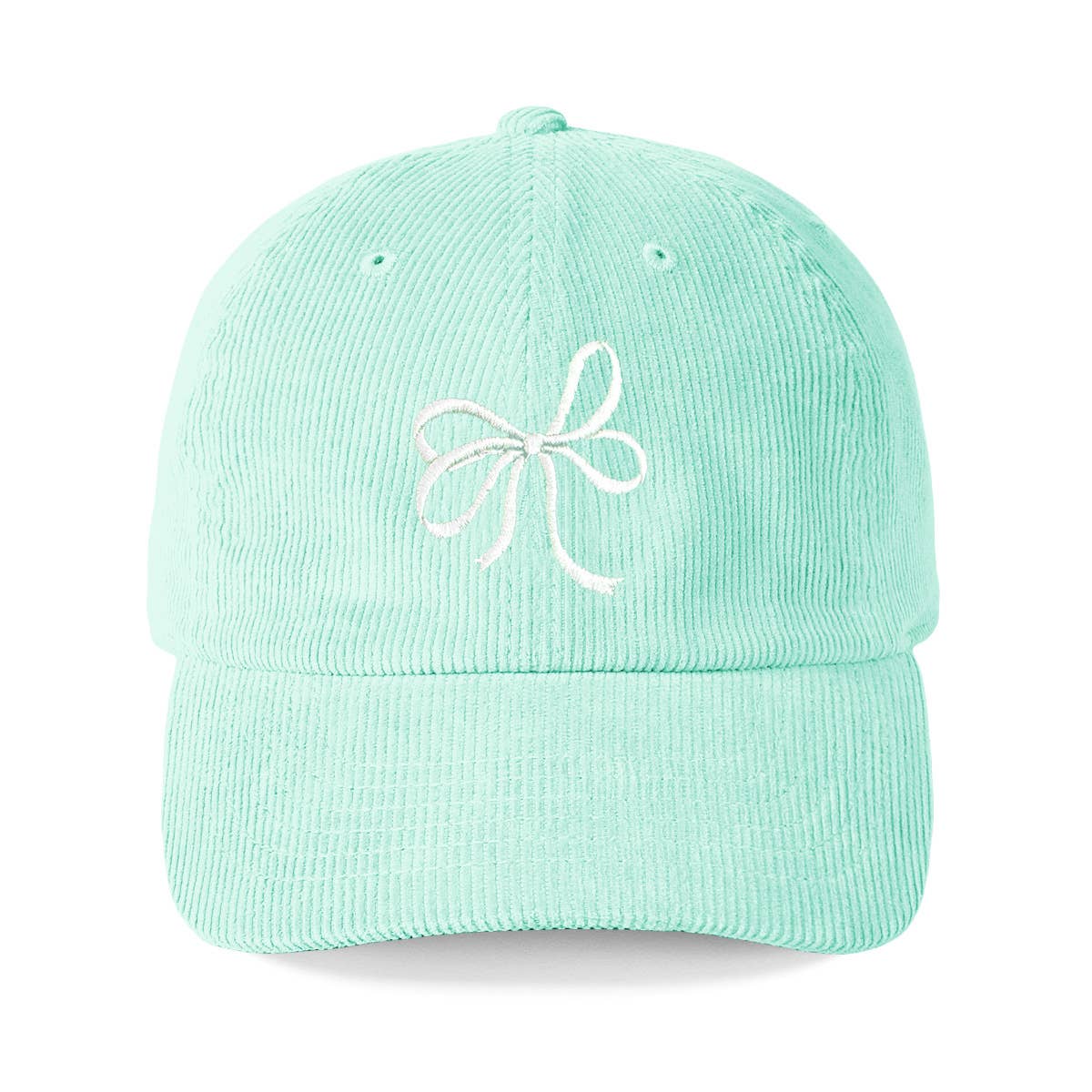 Bow Mint Corduroy Hat