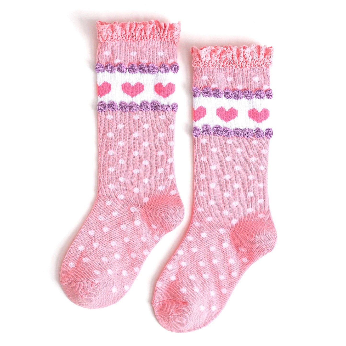 Darling Dot Lace Top Socks