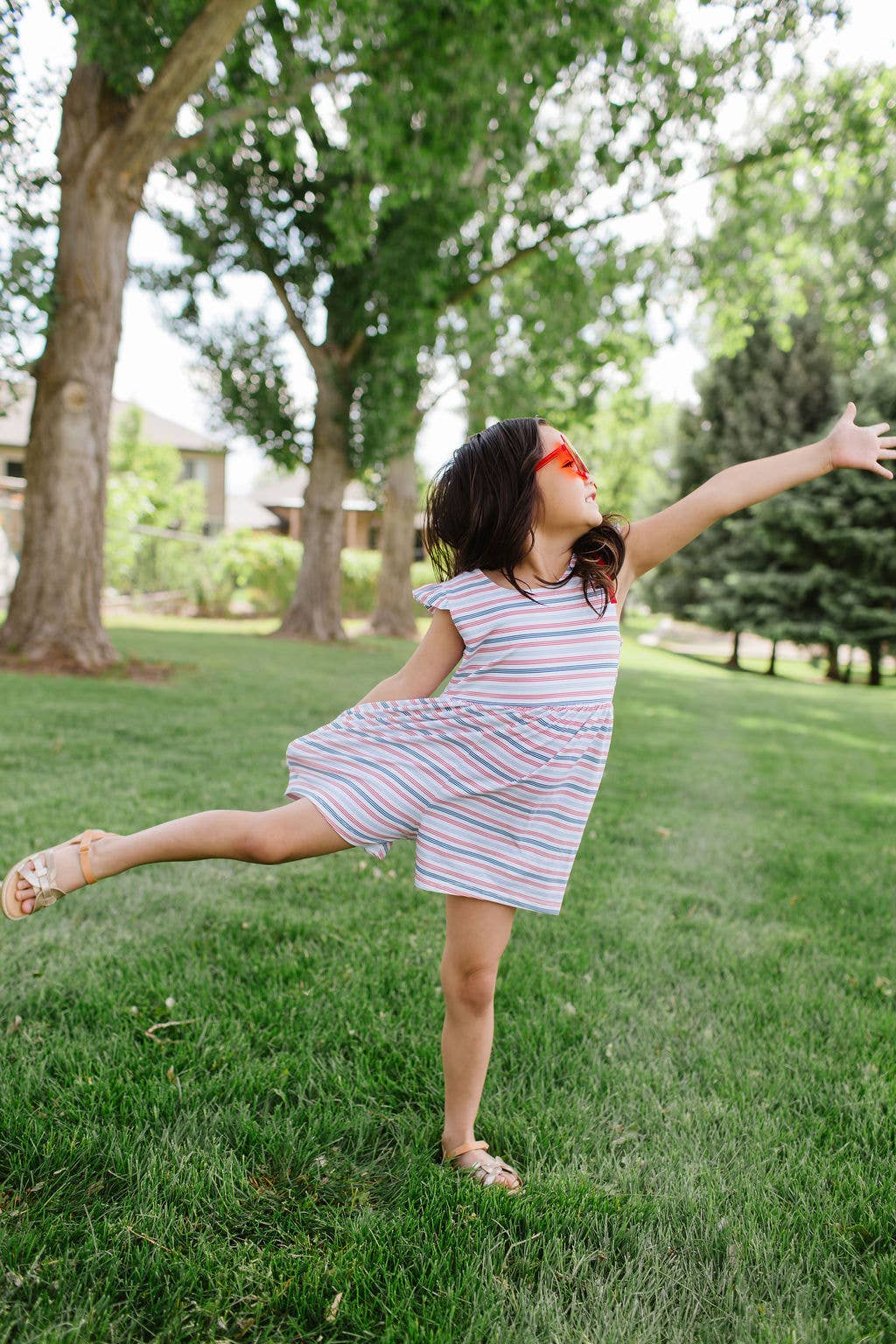 Patriotic Stripe Romper