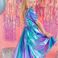 Aqua Party Dress