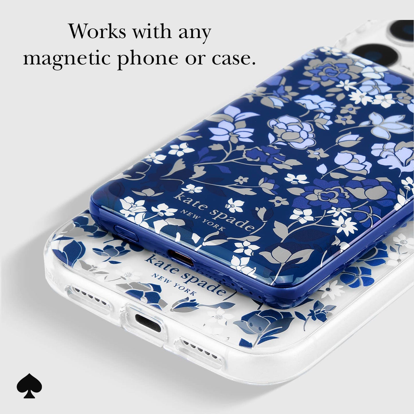 Kate Spade MagSafe Charger - Flowerbed Blue