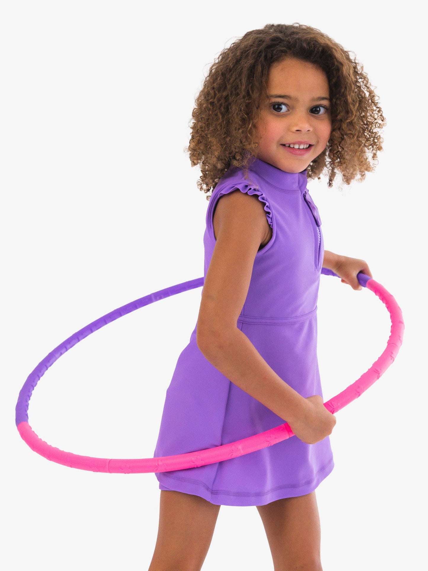 Girls Vivid Purple Dress