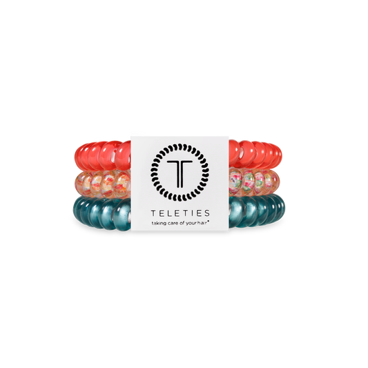 Coral Craze Hair Ties (Small)