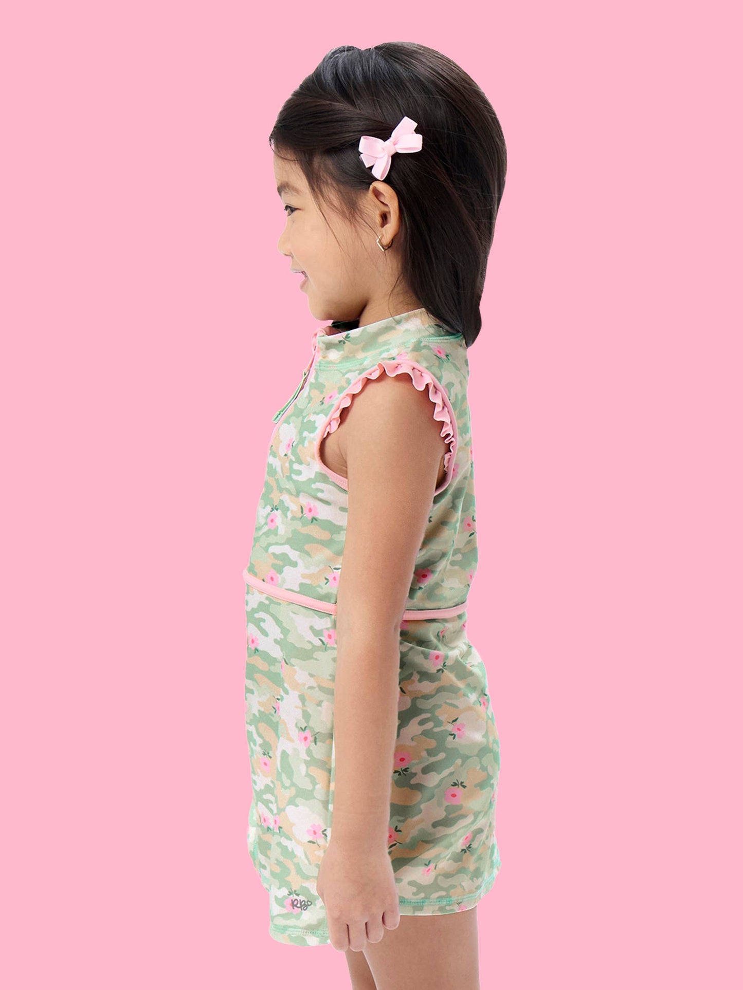Sage Blossom Camo Dress