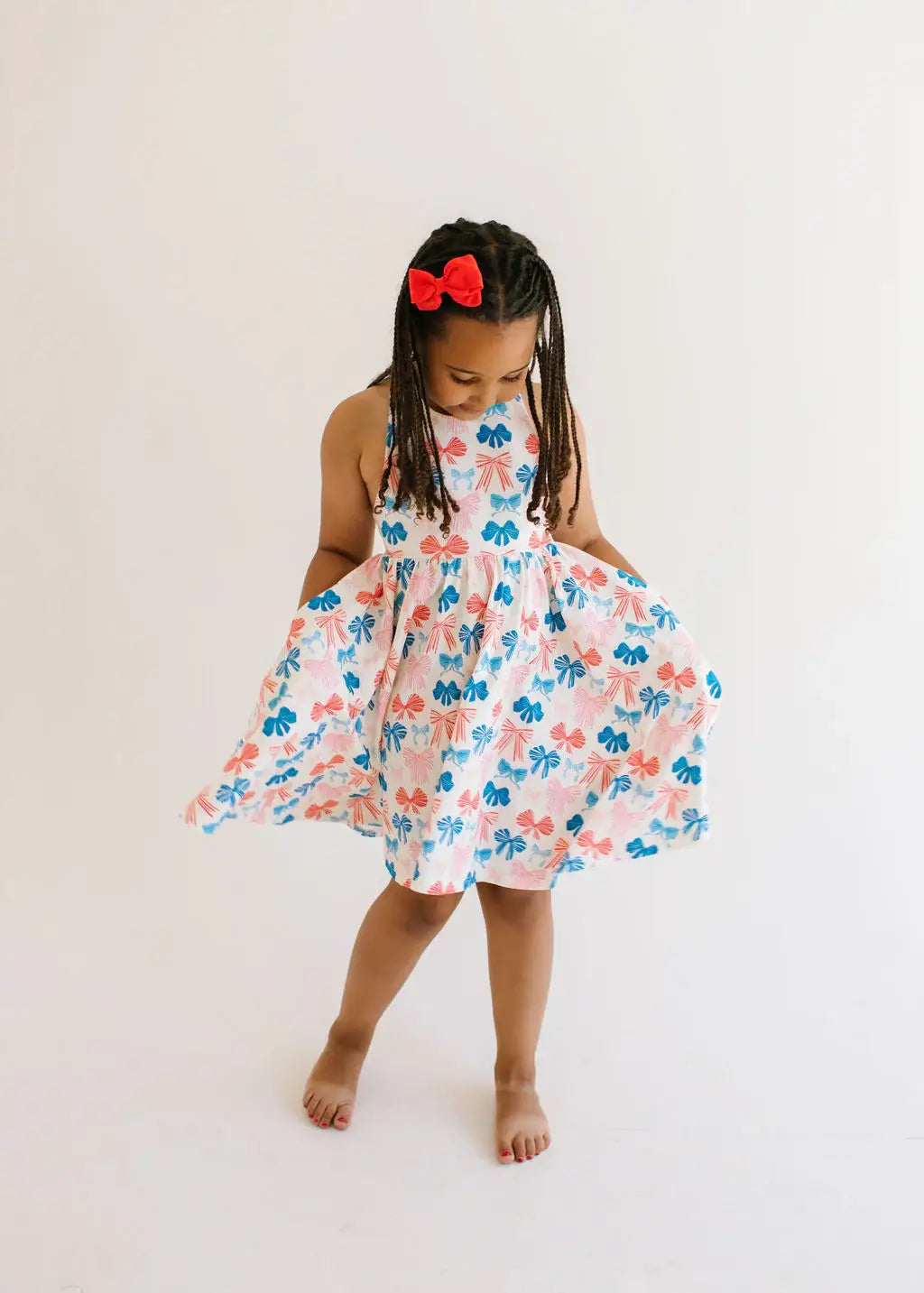 Cbc Rwp RWP Patriotic Bows Dress – Knotted Co Boutique