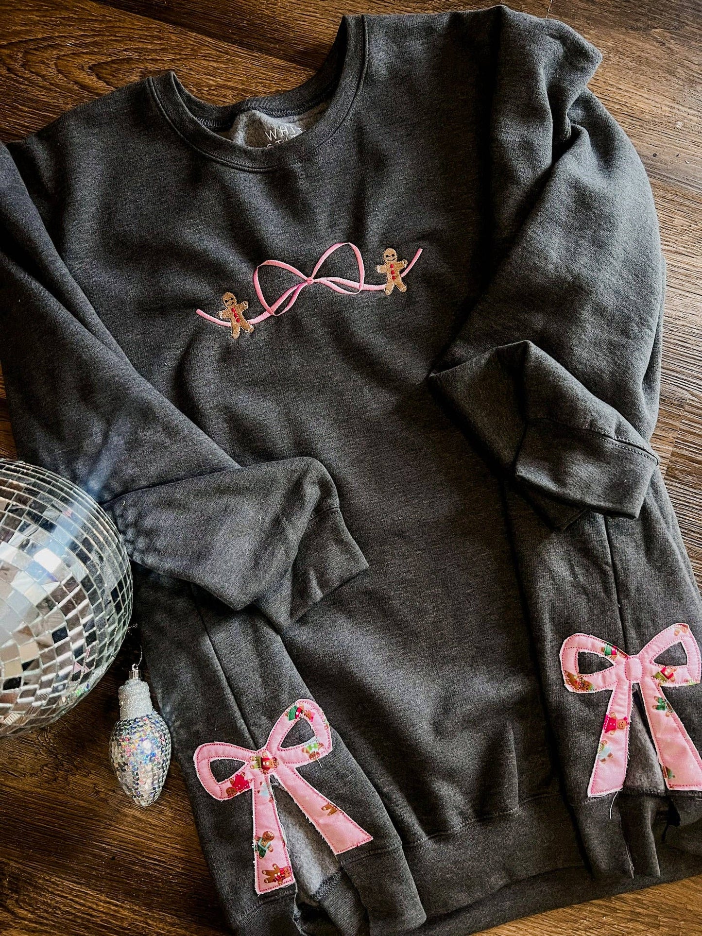 Gingerbread Bow Sweatshirt