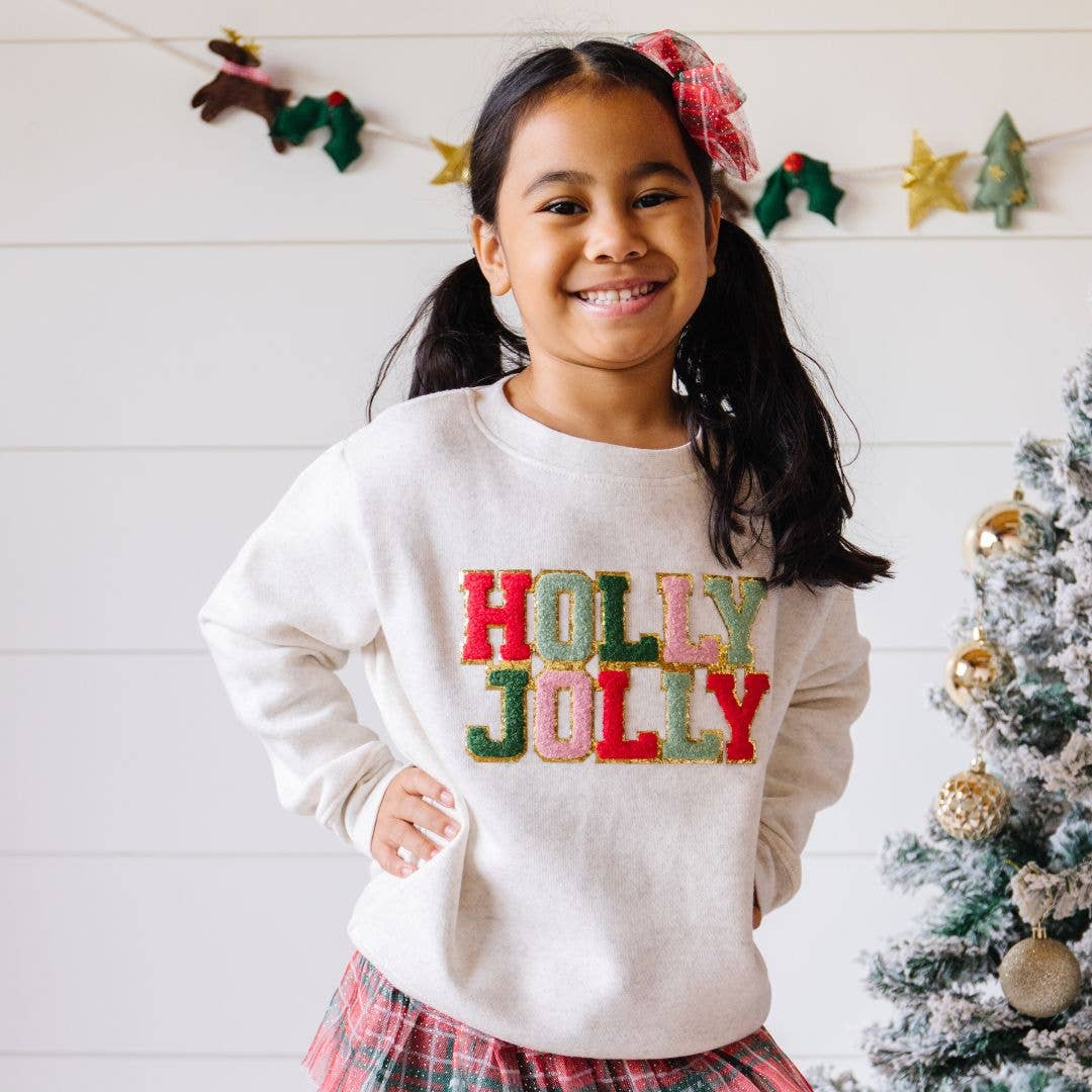 Holly Jolly Patch Sweatshirt (Kids)