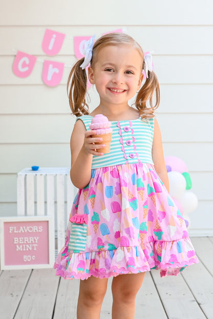 Ice Cream You Scream Dress (6m)