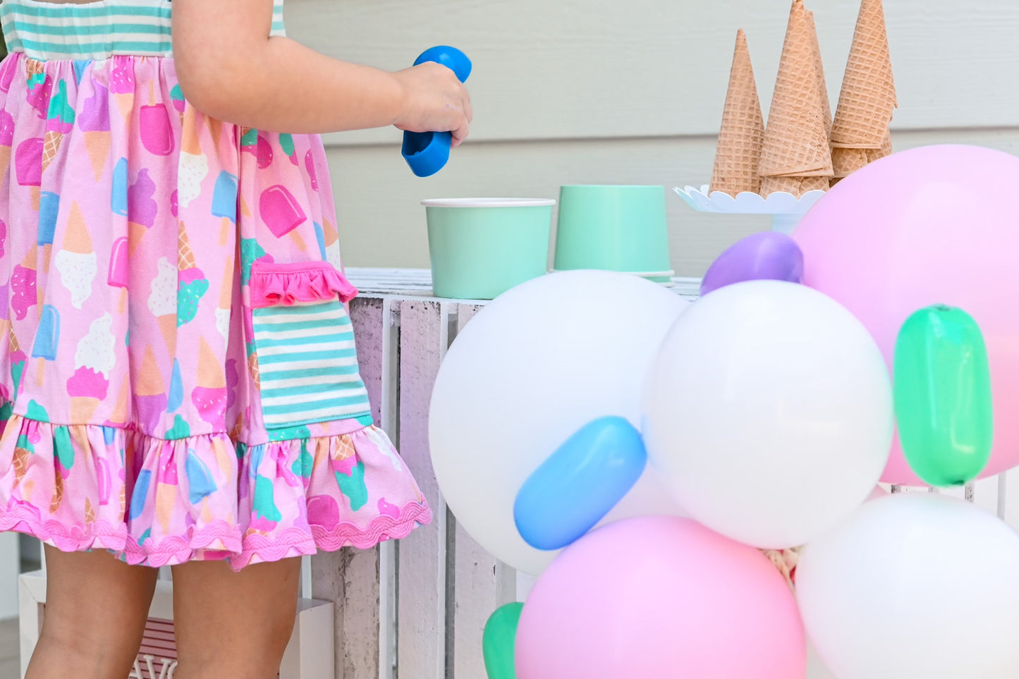 Ice Cream You Scream Dress (6m)