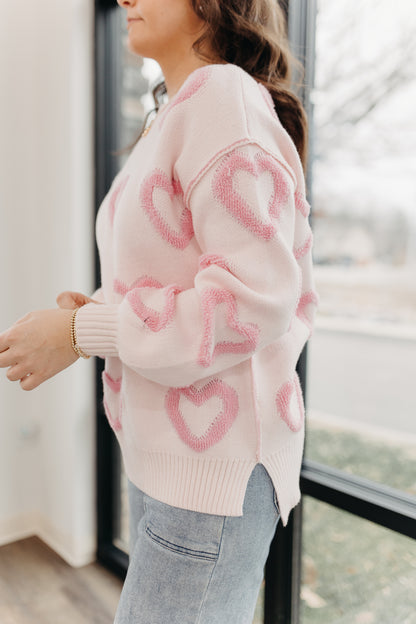 Smitten with Hearts Sweater