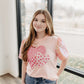 Heart on Pink Sequins Top