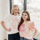 Heart on Pink Sequins Top