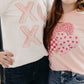 Heart on Pink Sequins Top