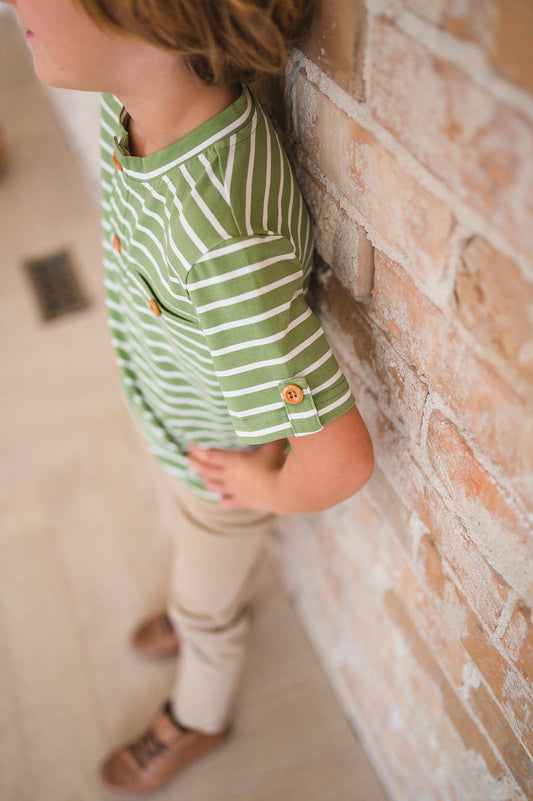 Asparagus Stripe Tee