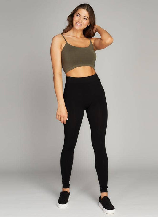 Fleece Lined Leggings- Black