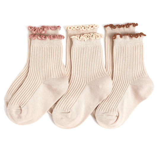 Vanilla Lettuce Trim Midi Sock 3-Pack