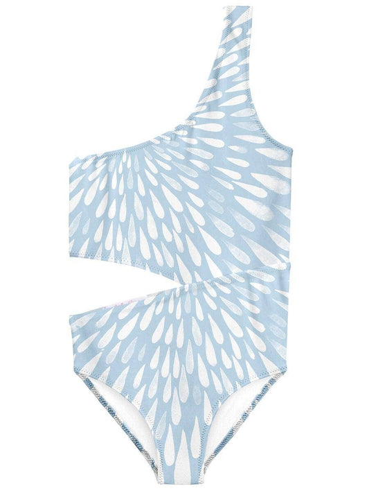 Water Drops Side Cut Swimsuit