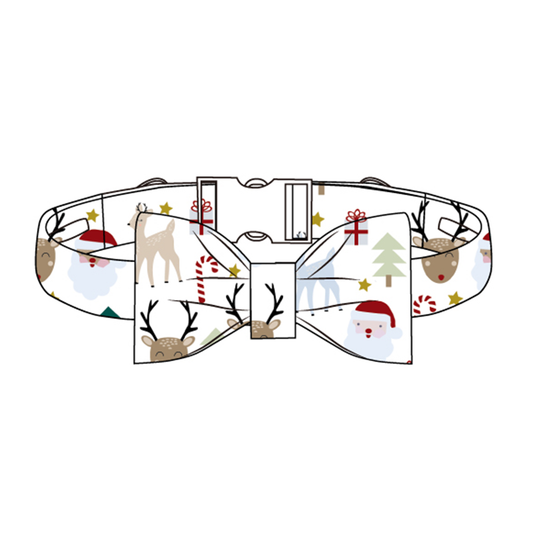 Santa and Friends Pet Bow Tie