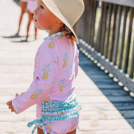 Pink Pineapple Baby Swim