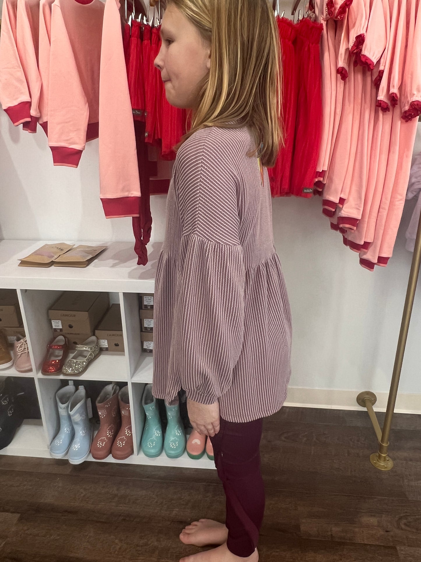 Mauve Baby Doll Top