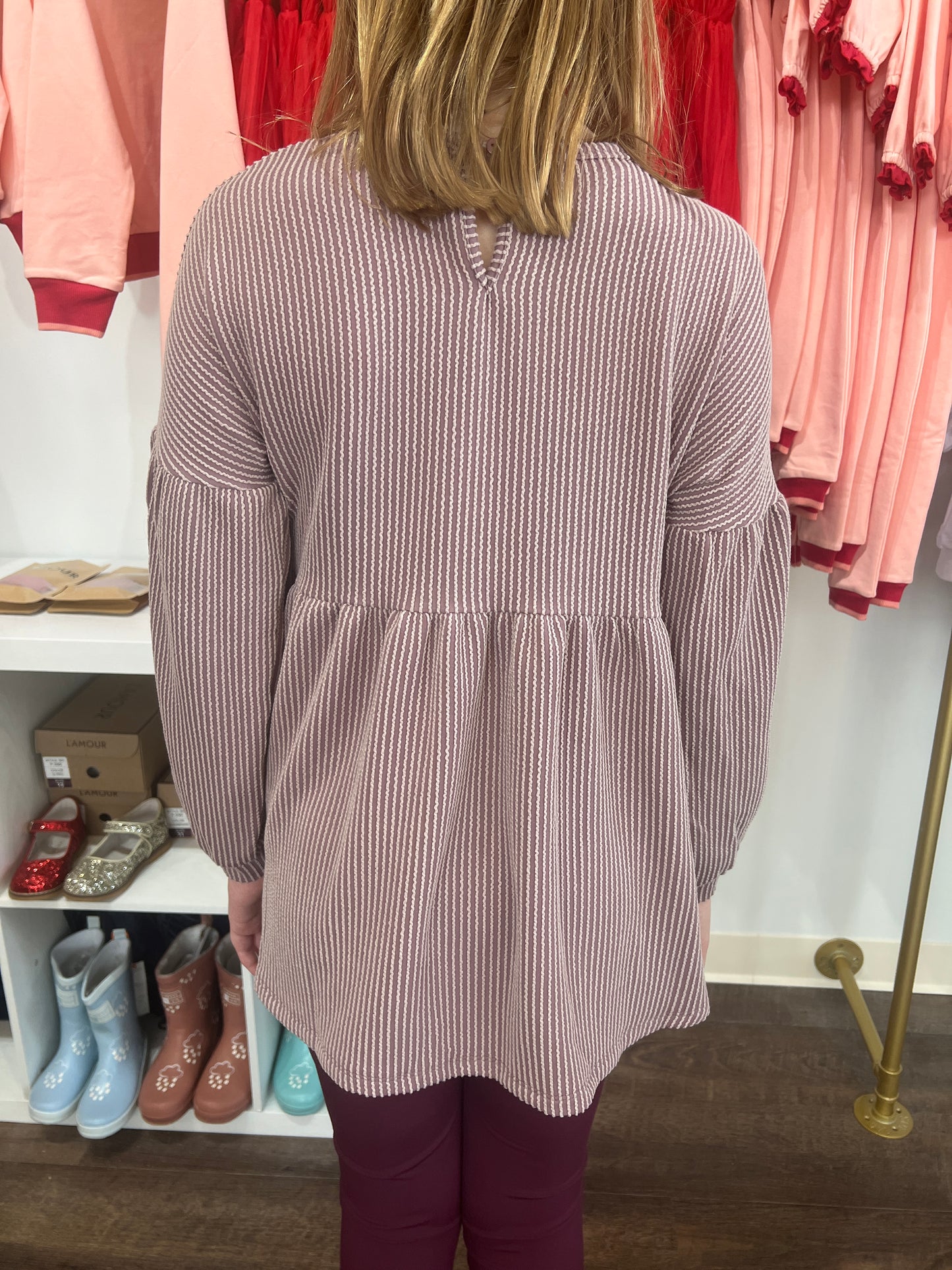 Mauve Baby Doll Top