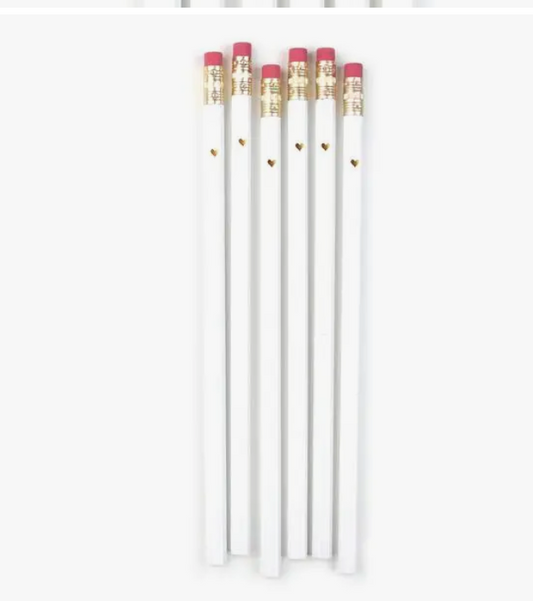 Heart Pencil 6 Pack