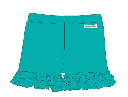 By the Sea Turquoise Shorties