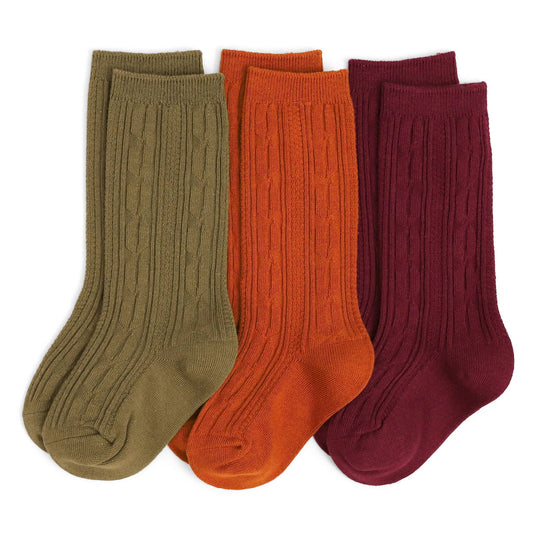 Yosemite Cable Knit Knee High Sock 3-Pack