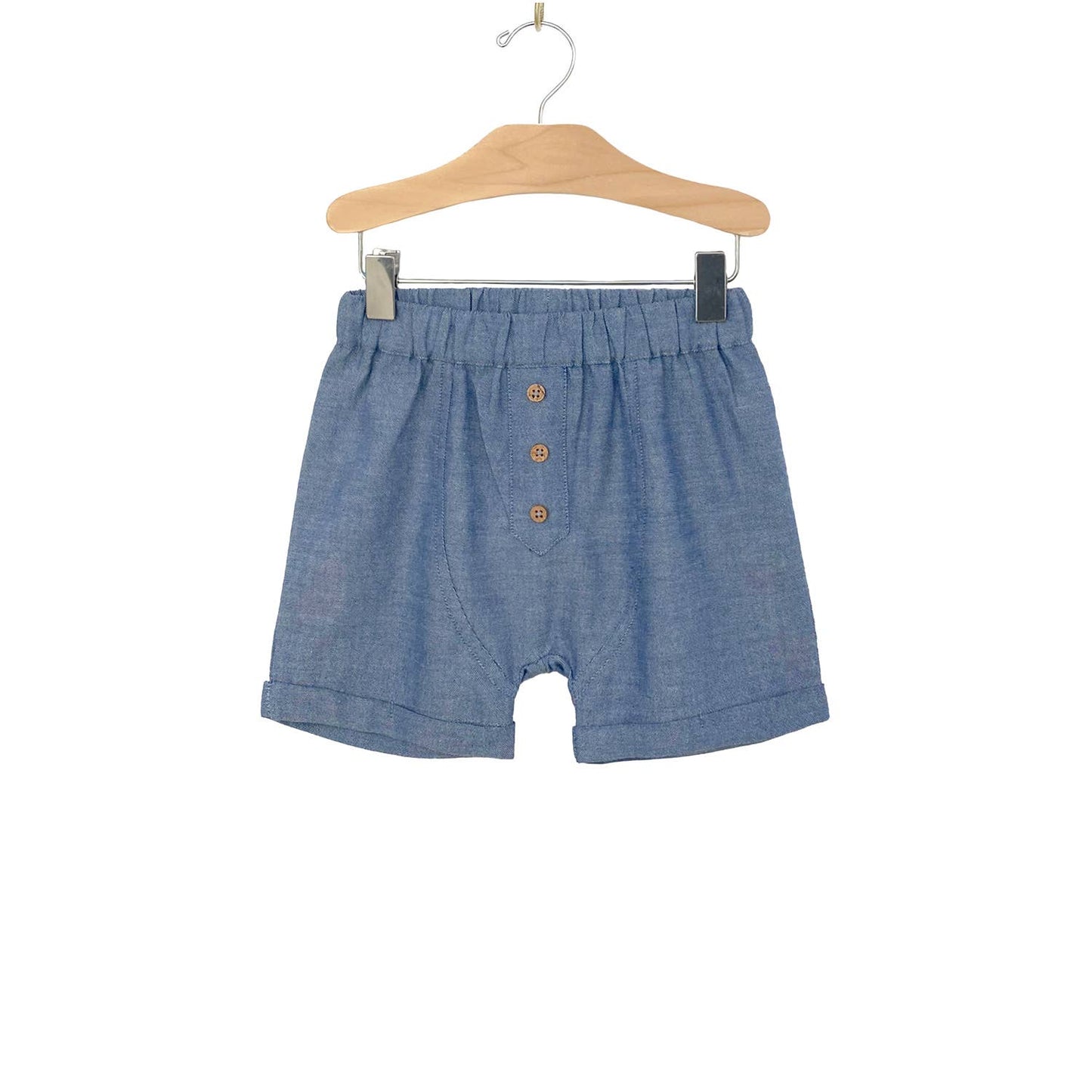 Play All Day Short- Chambray