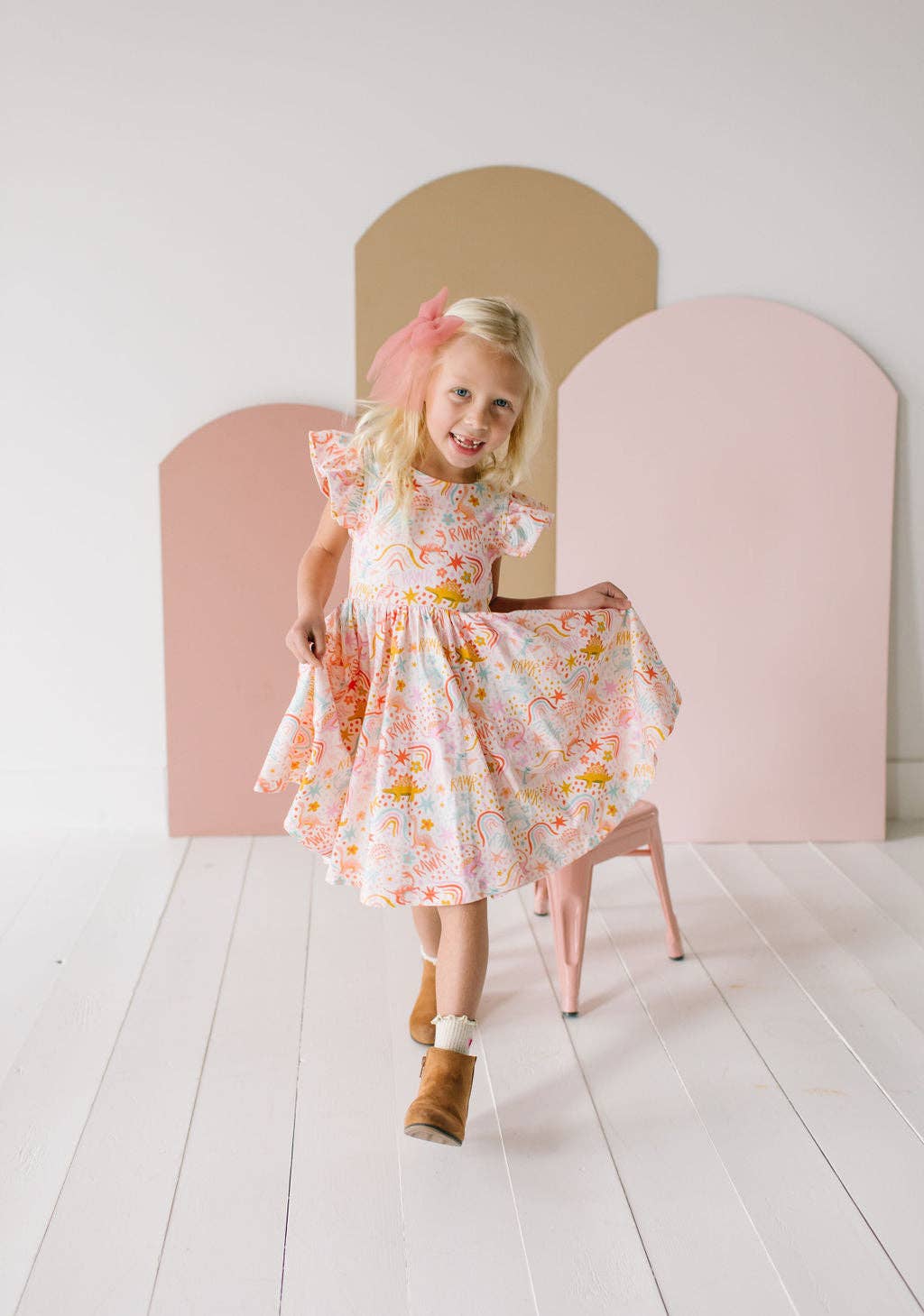 Dreamy Dino Twirl Dress